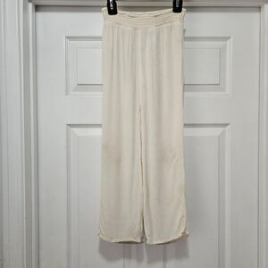 Art Class Textured Cream Fabric Pants